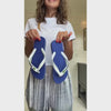 Influencer content showcasing what to combine the Brazil Logo in blue with